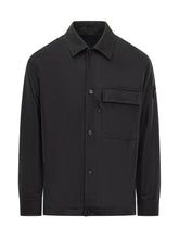 Stone Island Black Wool Overshirt with Chest Pocket for Men - Collezione Happy Birthday | Lidia Shopping