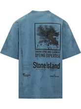 Stone Island T-Shirt Logo Azzurra - Abbigliamento Uomo | Lidia Shopping