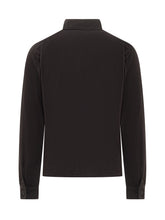 Stone Island Black Long Sleeve Polo with Logo for Men - Collezione Happy Birthday | Lidia Shopping