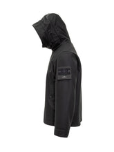 Stone Island Giacca Nera con Cappuccio - Abbigliamento Uomo | Lidia Shopping