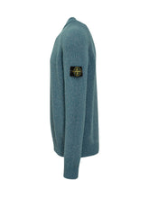 Stone Island Turquoise Crewneck Sweater - Collezione Happy Birthday | Lidia Shopping
