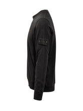 Stone Island Maglia Girocollo Nera in Lana Leggera - Abbigliamento Uomo | Lidia Shopping