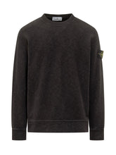 Stone Island Felpa Nera con Logo - Abbigliamento Uomo | Lidia Shopping
