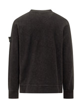 Stone Island Felpa Nera con Logo - Abbigliamento Uomo | Lidia Shopping