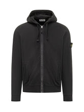 Stone Island Black Zip Hoodie - Collezione Happy Birthday | Lidia Shopping