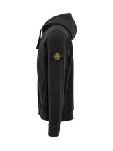 Stone Island Black Zip Hoodie - Collezione Happy Birthday | Lidia Shopping