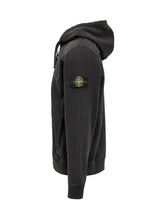 Stone Island Black Zip Hoodie - Collezione Happy Birthday | Lidia Shopping
