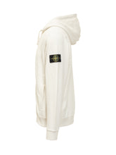 Stone Island White Hoodie - Collezione Happy Birthday | Lidia Shopping