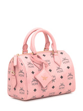 Borsa MCM Ella VI Boston in Visetos Rosa - Borse A Mano Donna | Lidia Shopping