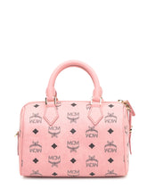 Borsa MCM Ella VI Boston in Visetos Rosa - Borse A Mano Donna | Lidia Shopping