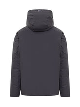 Herno Giacca Nera con Cappuccio in Tessuto Tecnico - Abbigliamento Uomo | Lidia Shopping