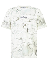 Stone Island Kids White T-Shirt with Abstract Print - Collezione Happy Birthday | Lidia Shopping