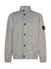 Stone Island Kids Wool Cardigan with High Collar - Collezione Happy Birthday | Lidia Shopping