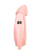 Stone Island Kids Pink Hoodie with Logo Patch - Collezione Happy Birthday | Lidia Shopping