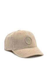 Stone Island Corduroy Cap with Logo - Collezione Happy Birthday | Lidia Shopping