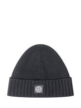 Stone Island Black Knit Beanie - Collezione Happy Birthday | Lidia Shopping
