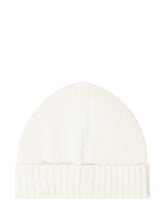 Stone Island White Knit Beanie - Collezione Happy Birthday | Lidia Shopping