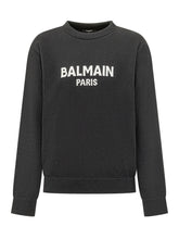 Crewneck Sweatshirt With Logo - Balmain Kids | Lidia Shopping