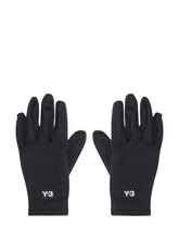Y-3 Guanti Neri con Logo - Accessori Uomo | Lidia Shopping