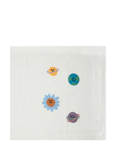 Kenzo White Scarf with Colorful Embroidery - Collezione Happy Birthday | Lidia Shopping