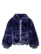 Stella McCartney Kids Blue Faux Fur Jacket - Collezione Happy Birthday | Lidia Shopping
