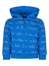 Stella McCartney Kids Blue Hoodie with Wave Print - Collezione Happy Birthday | Lidia Shopping