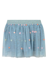 Stella McCartney Kids Blue Tulle Skirt with Hearts - Collezione Happy Birthday | Lidia Shopping