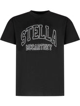 Stella McCartney Black T-Shirt with Contrast Logo - Collezione Happy Birthday | Lidia Shopping