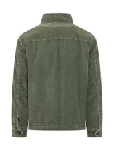 Fay Giacca in Velluto Verde con Collo Alto e Zip - Abbigliamento Uomo | Lidia Shopping