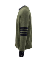 Thom Browne Maglia Verde con Dettagli a Contrasto - Abbigliamento Uomo | Lidia Shopping