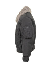 Ami Alexandre Mattiussi Bomber Jacket with Grey Shearling Collar - Ami Alexandre Mattiussi | Lidia Shopping