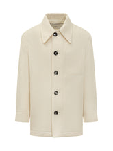Ami Alexandre Mattiussi Ivory Wool Overshirt - Ami Alexandre Mattiussi | Lidia Shopping