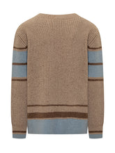 Ami Paris Maglione Beige con Logo Cuore - Abbigliamento Uomo | Lidia Shopping