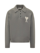 Ami Alexandre Mattiussi Polo Sweater with Heart Logo - Ami Alexandre Mattiussi | Lidia Shopping