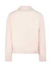 Ami Pink Sweater with Heart Logo and Collar - Ami Alexandre Mattiussi | Lidia Shopping
