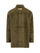 AMI ALEXANDRE MATTIUSSI Camicia Verde in Velluto a Coste con Tasche - Abbigliamento Uomo | Lidia Shopping