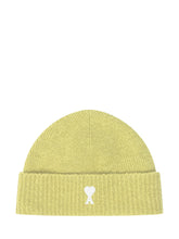 Ami Alexandre Mattiussi Yellow Wool Beanie - Ami Alexandre Mattiussi | Lidia Shopping