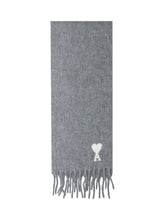 Ami Alexandre Mattiussi Grey Wool Scarf - Ami Alexandre Mattiussi | Lidia Shopping