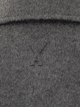 AMI Paris Giacca Grigia In Lana Con Colletto - Abbigliamento Donna | Lidia Shopping
