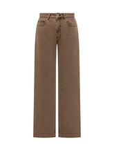 Ami Alexandre Mattiussi Jeans Marroni a Gamba Larga - Abbigliamento Donna | Lidia Shopping