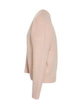 Ami Paris Pink Cardigan with Contrast Logo - Ami Alexandre Mattiussi | Lidia Shopping