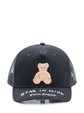 Palm Angels Black Bear In Mind Cap - Collezione Happy Birthday | Lidia Shopping