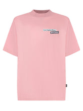 Palm Angels T-shirt rosa Los Angeles Times - Abbigliamento Donna | Lidia Shopping