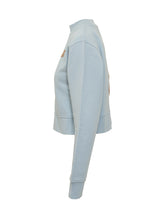 Palm Angels Felpa Azzurra con Orsetto Ricamato - Abbigliamento Donna | Lidia Shopping