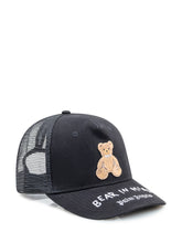 Palm Angels Black Bear In Mind Cap - Collezione Happy Birthday | Lidia Shopping