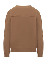 Pinko Women's Brown Sweatshirt with Jeweled Logo - Collezione Happy Birthday | Lidia Shopping