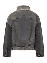 Pinko Giacca Denim Grigia con Strass - Abbigliamento Donna | Lidia Shopping
