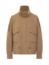 Pinko Crostino Wool Caban in Camel - Collezione Happy Birthday | Lidia Shopping