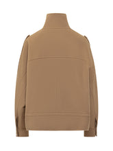 Pinko Crostino Wool Caban in Camel - Collezione Happy Birthday | Lidia Shopping