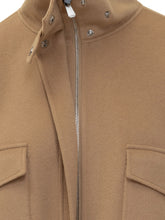 Pinko Crostino Wool Caban in Camel - Collezione Happy Birthday | Lidia Shopping